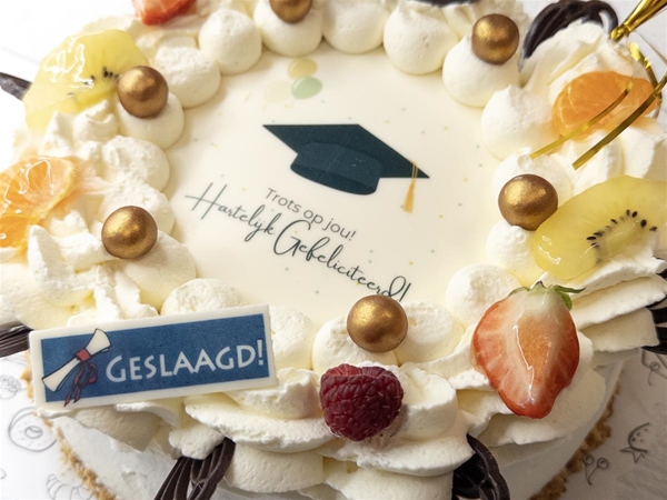 Geslaagd Taart - rond